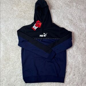 Puma Navy and Black Pullover Hoodie